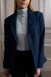 Yaya 01-501055-410 woven blazer navy