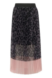 Culture Cuchancy Skirt Grey Pink Leopard