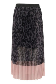 Culture Cuchancy Skirt Grey Pink Leopard