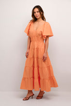 Load image into Gallery viewer, CULTURE CUIRIS DRESS TANGERINE
