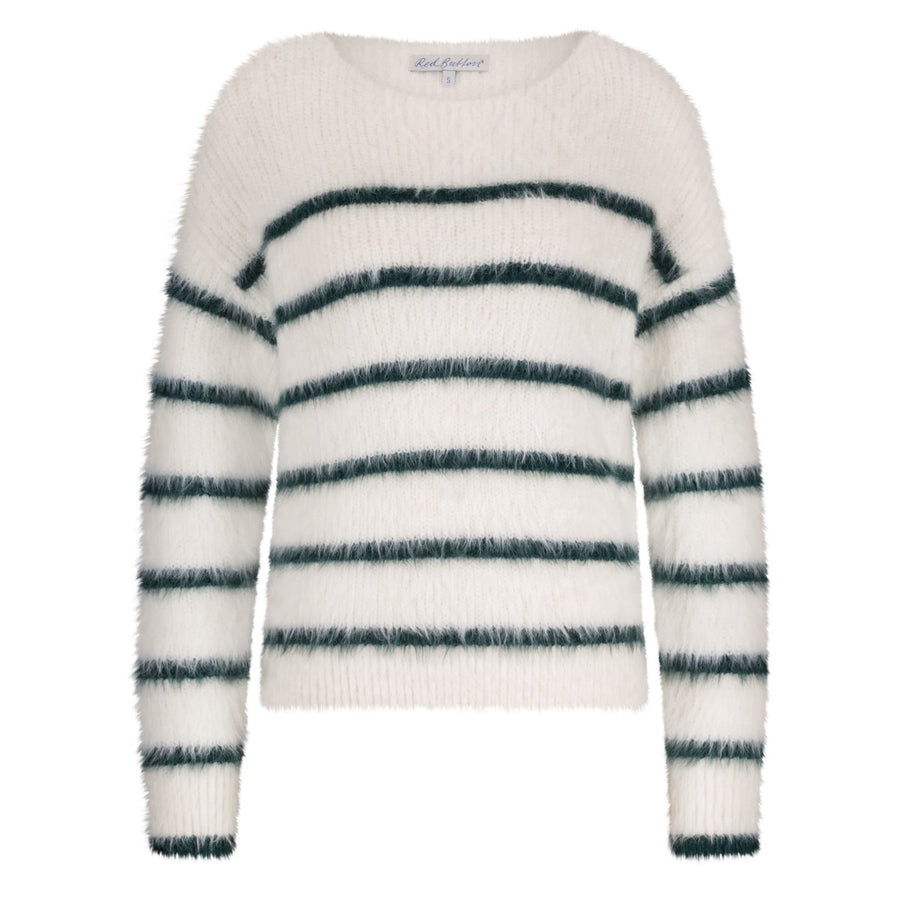 Red Button SRB4616 Fuzzy Sweater and stripe pine
