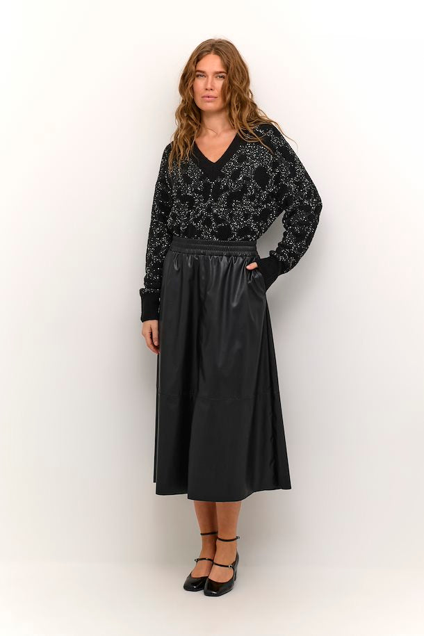 Kaffe Kamikka Long Skirt Black