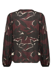 Kaffe KAbeate Amber Blouse wine
