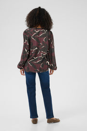 Kaffe KAbeate Amber Blouse wine