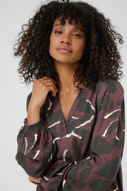 Kaffe KAbeate Amber Blouse wine