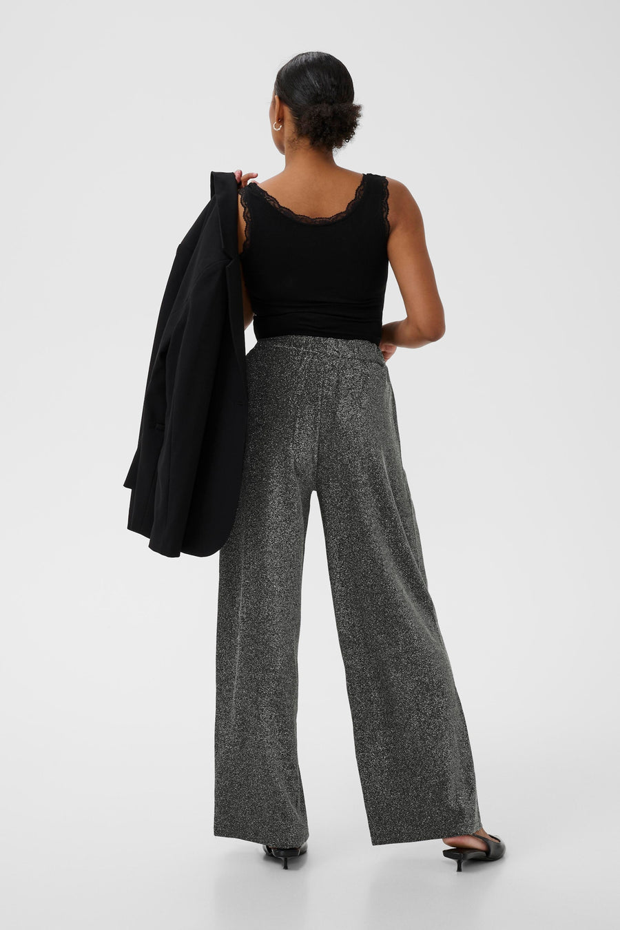 Kaffe KArita pants Silver