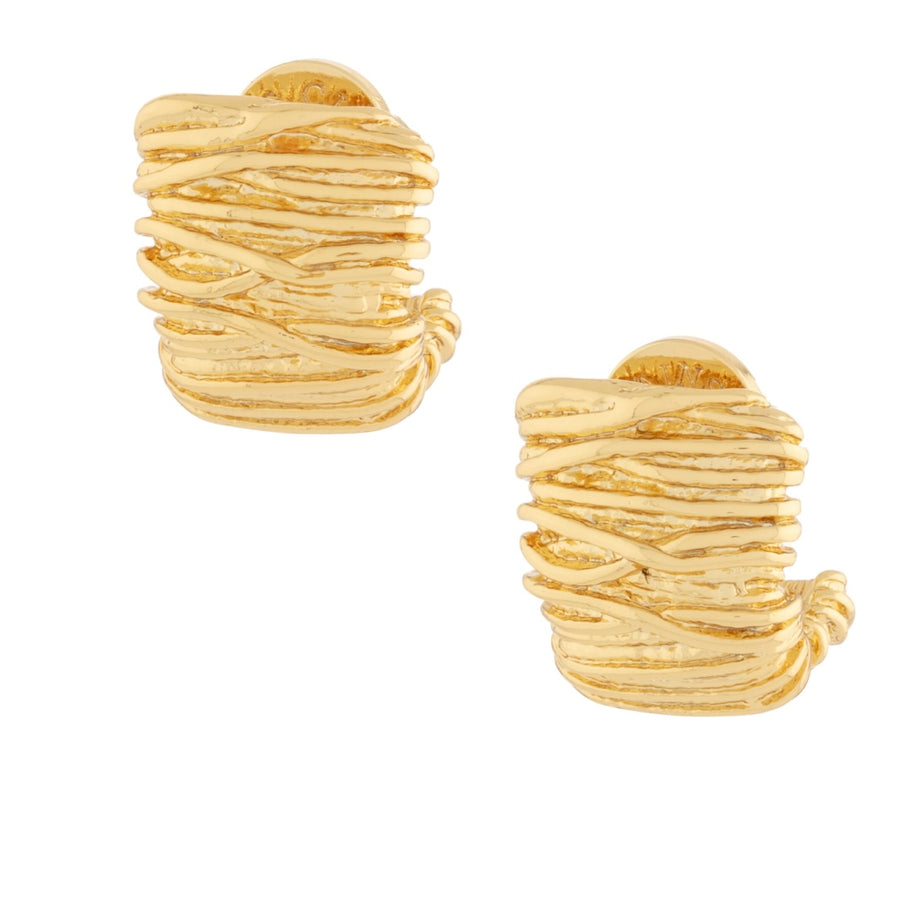 Talis Chains Textured Nugget earrings gold