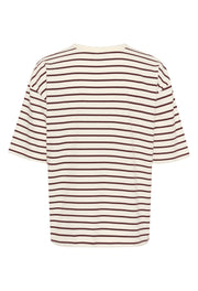 Kaffe KAwinny 1/2 sleeve t shirt fudge