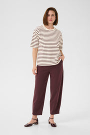 Kaffe KAwinny 1/2 sleeve t shirt fudge
