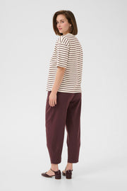 Kaffe KAwinny 1/2 sleeve t shirt fudge