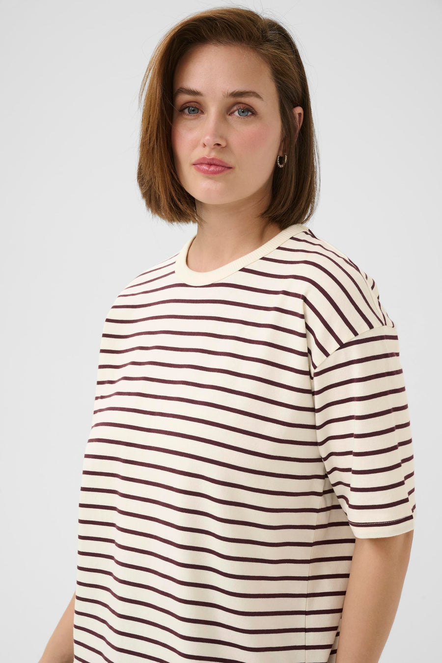 Kaffe KAwinny 1/2 sleeve t shirt fudge