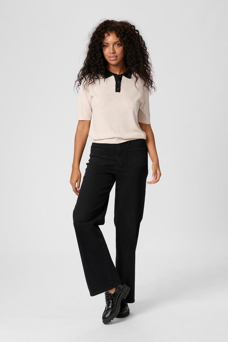Kaffe KAamalia pullover feather grey