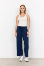 Load image into Gallery viewer, SOYA CONCEPT SC BANU 26 NAVY CROP TROUSERS
