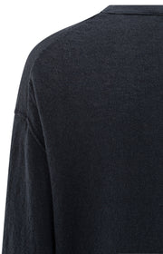 Yaya 01-000487-508 Textured knitted sweater blue