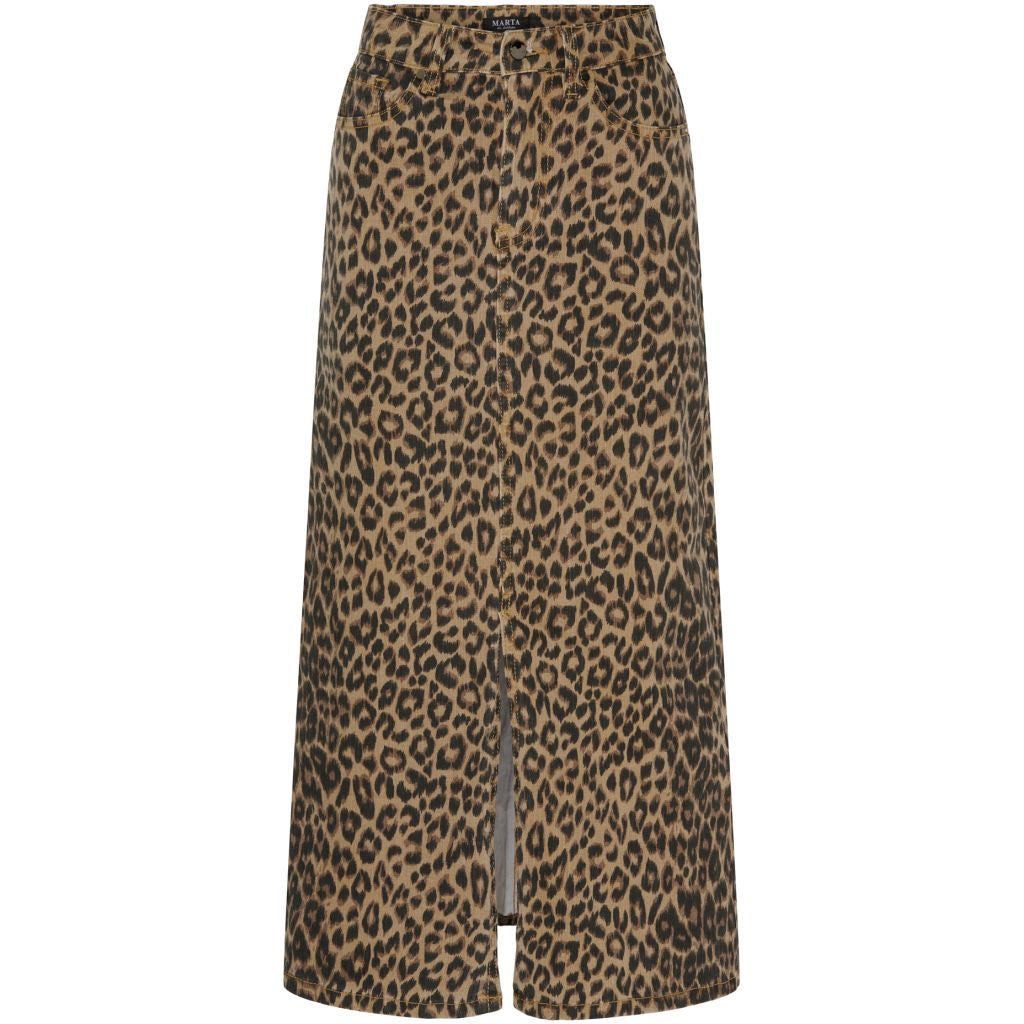 Marta Mdc169-J8138 Animal Print Skirt