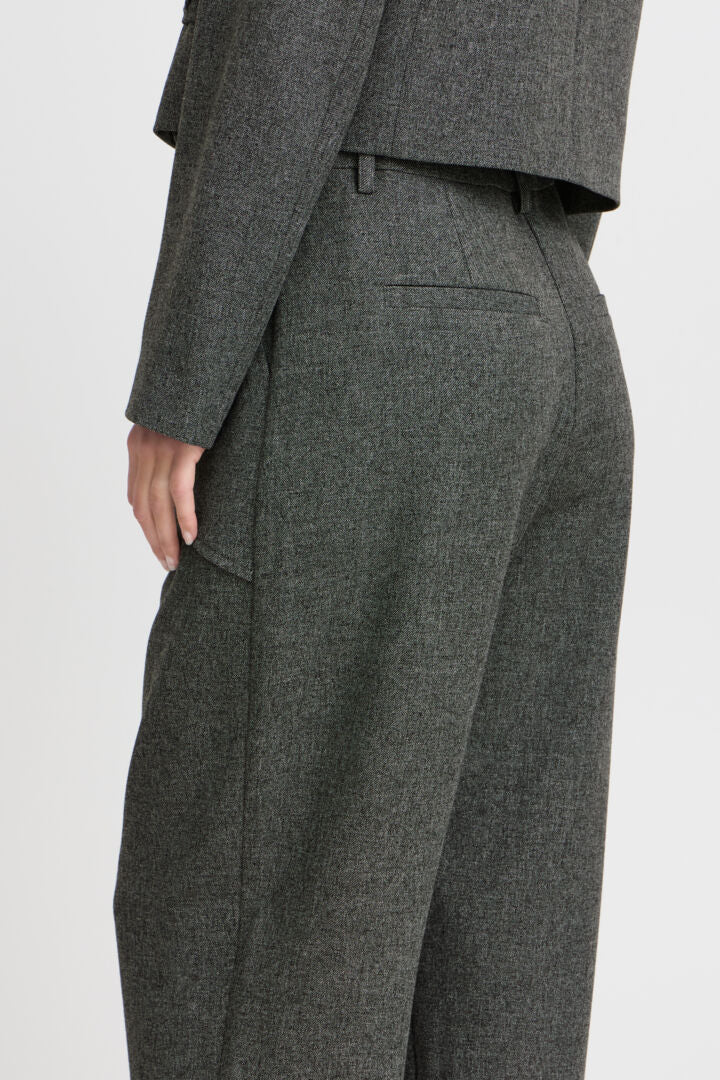 Byoung Byetona Pants Grey Melange