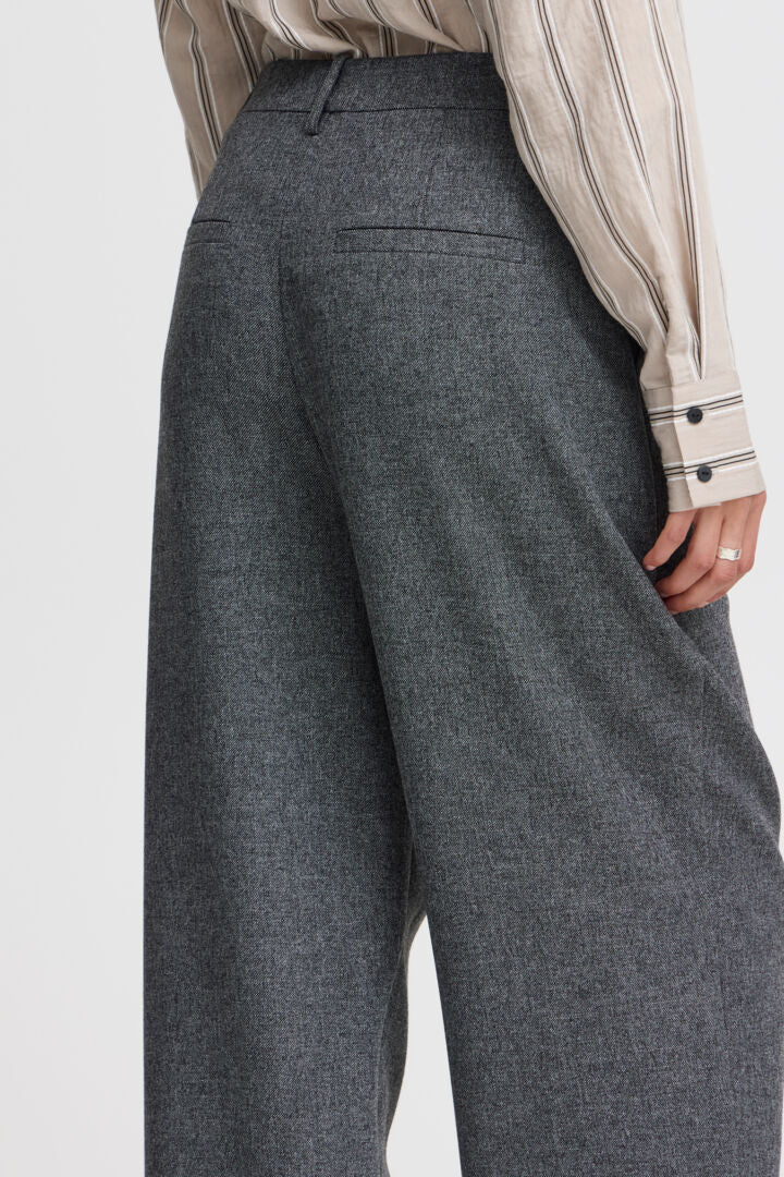 Byoung Byetona Pants Grey Melange