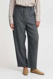Byoung Byetona Pants Grey Melange