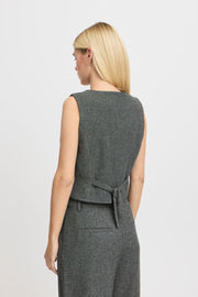 Byoung Byeytona Waistcoat Grey Melange