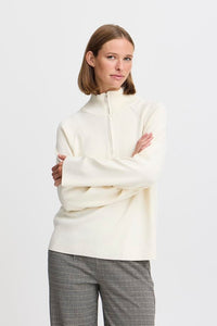 Byoung Bymmorla Halfzip Jumper Birch