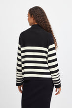 Load image into Gallery viewer, Byoung Bymmorla Halfzip Jumper Black Mix
