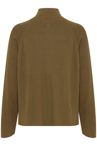 Byoung Bymmorla Halfzip Jumper Olive