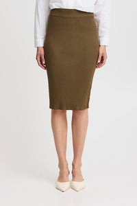 Byoung Bymmorla Pencil Skirt Olive