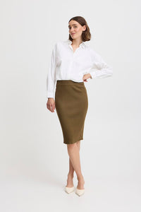 Byoung Bymmorla Pencil Skirt Olive