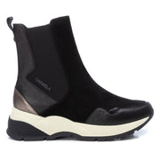 Carmela 161170 Black Leather Ladies Ankle Boots