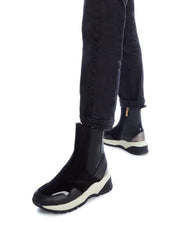 Carmela 161170 Black Leather Ladies Ankle Boots