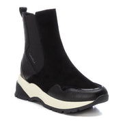 Carmela 161170 Black Leather Ladies Ankle Boots