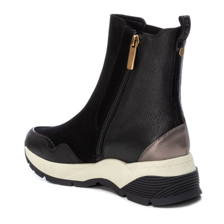 Carmela 161170 Black Leather Ladies Ankle Boots