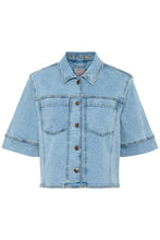 Load image into Gallery viewer, CULTURE CUAMI SS JACKET LIGHT BLUE WASH
