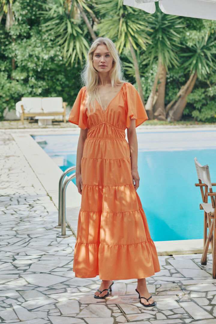 Culture Cuiris Dress Tangerine