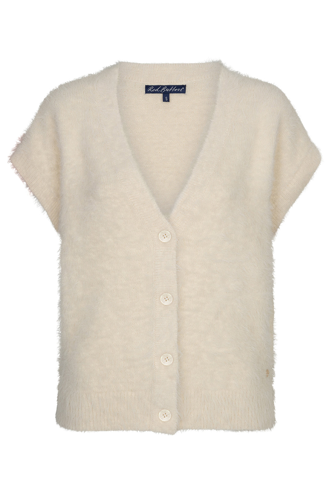 Red Button SRB5116 sleeveless fuzzy cream