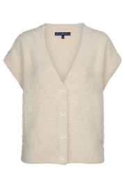 Red Button SRB5116 sleeveless fuzzy cream