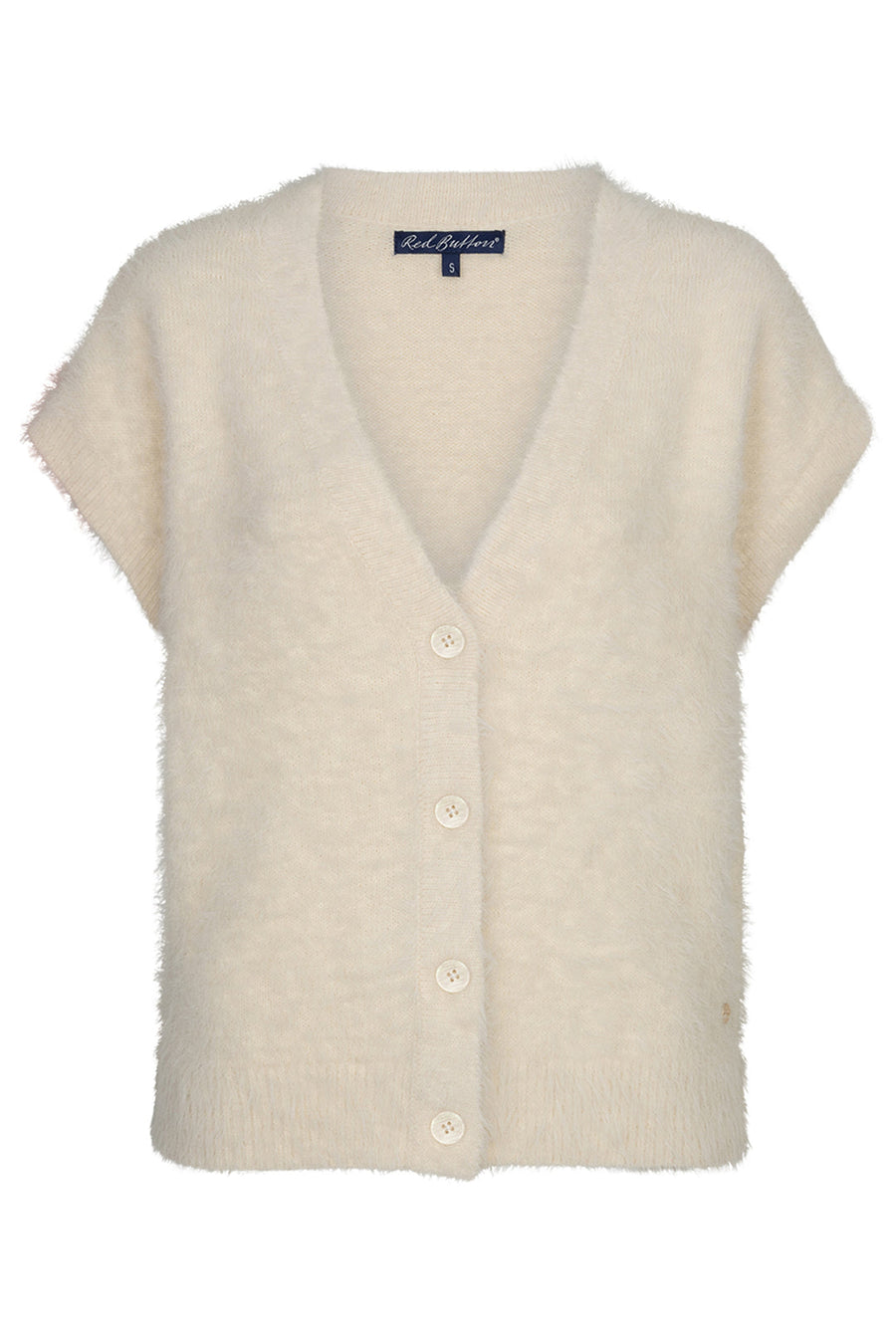 Red Button SRB5116 sleeveless fuzzy cream