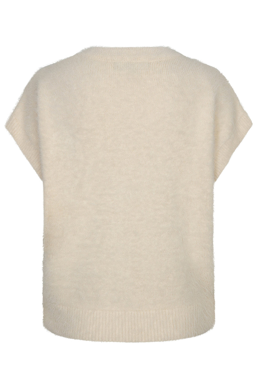 Red Button SRB5116 sleeveless fuzzy cream