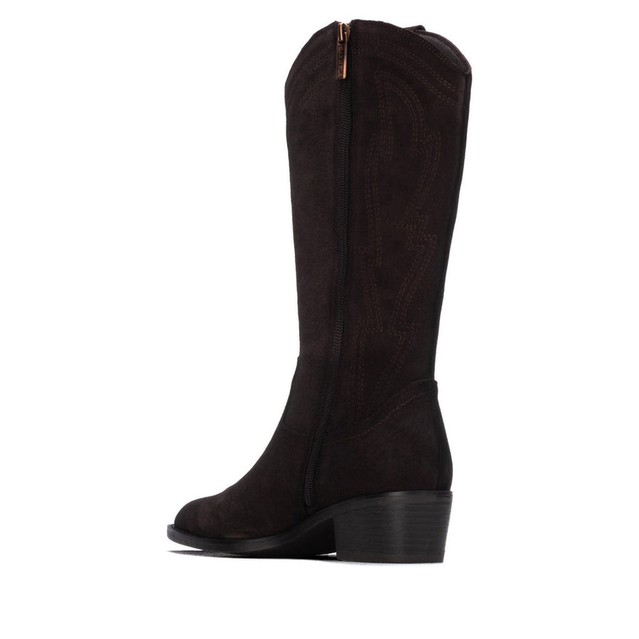 Carmela 16481 Chocolate cowboy boots