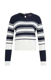 Yaya 01-000576 knitted sweater with stripes