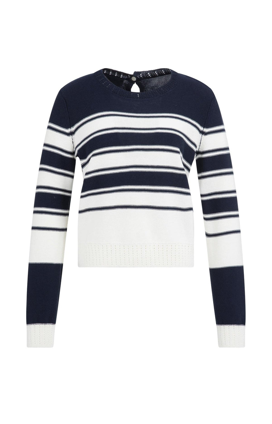 Yaya 01-000576 knitted sweater with stripes