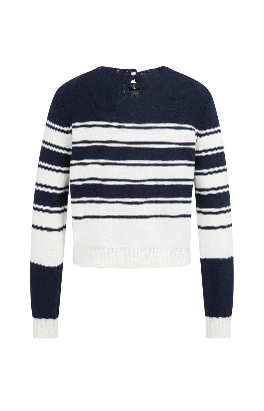 Yaya 01-000576 knitted sweater with stripes