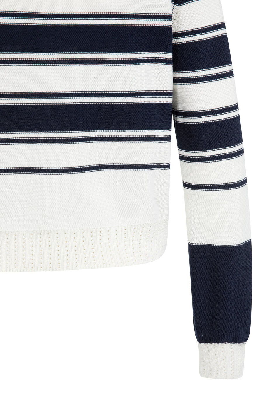 Yaya 01-000576 knitted sweater with stripes