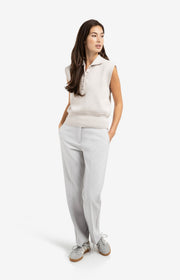 Yaya 01-000572 sleeveless sweater collar