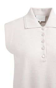 Yaya 01-000572 sleeveless sweater collar