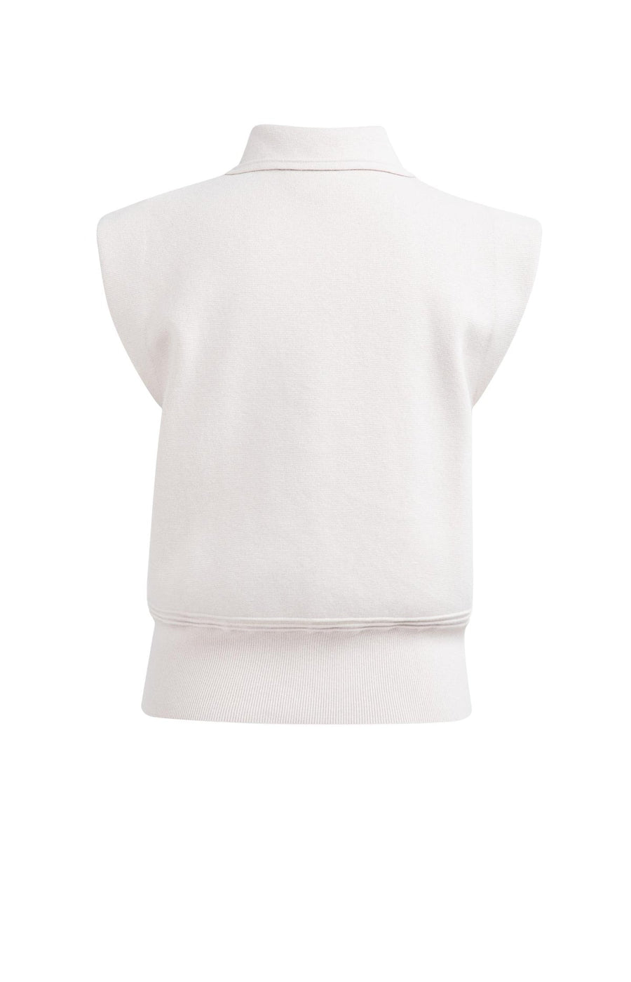Yaya 01-000572 sleeveless sweater collar