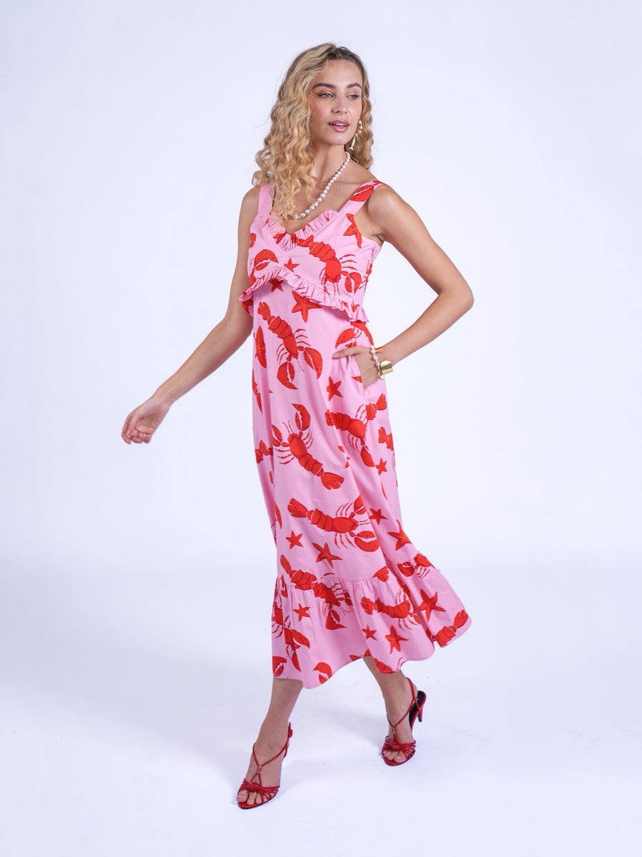 New Day Originals Aurora dress Lobster