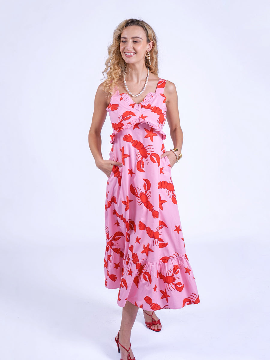 New Day Originals Aurora dress Lobster