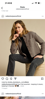 Red Button SRB4715 Blousejacket pied de poule black latte  Sm