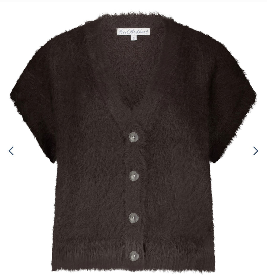 Red Button SRB4672 Sleeveless Fuzzy brown